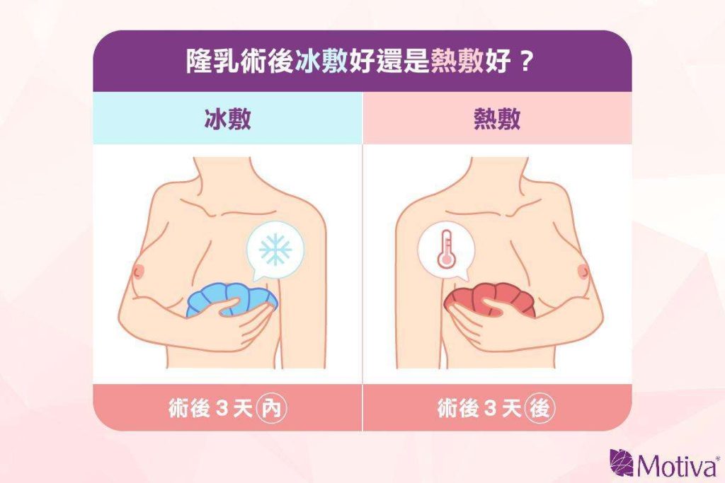 隆乳術後 冰敷 熱敷